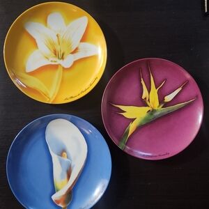 Beautiful 1980’s vintage Givenchy Floral plates